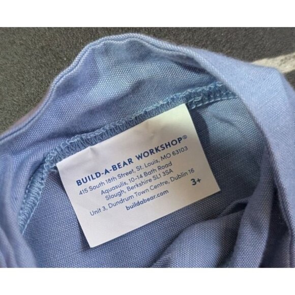 Build-A-Bear Workshop Birthday Princess Pink Tee & Blue Bow Button-Up Shirt - Picture 6 of 7